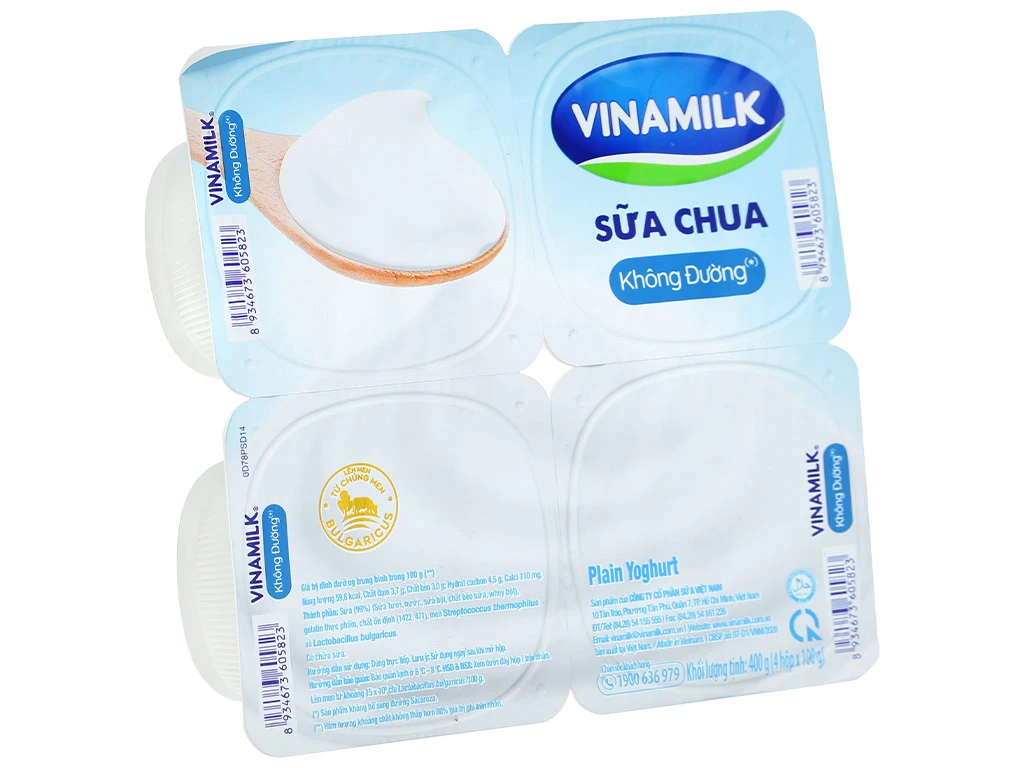 Sữa chua không đường Vinamilk