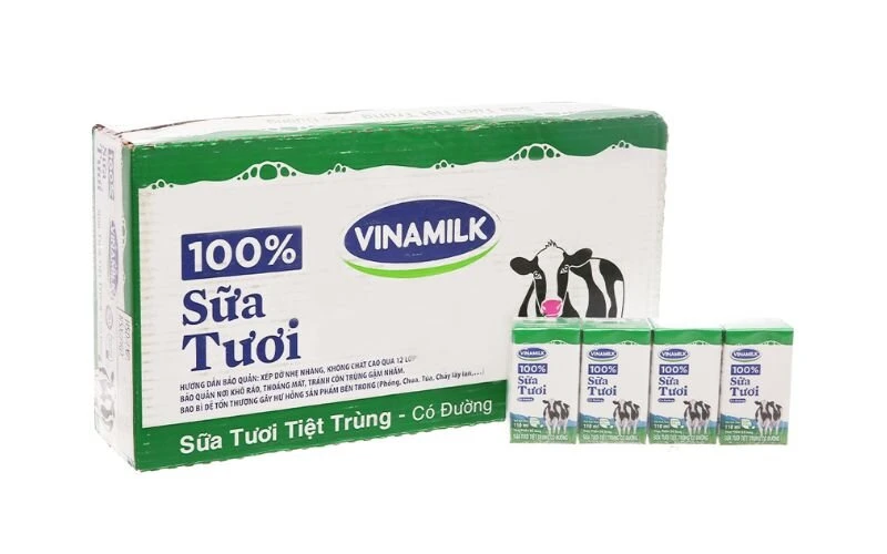 Sữa tươi Vinamilk có đường