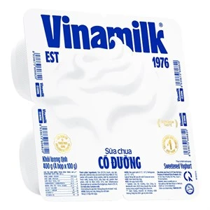 Hộp sữa chua Vinamilk có đường