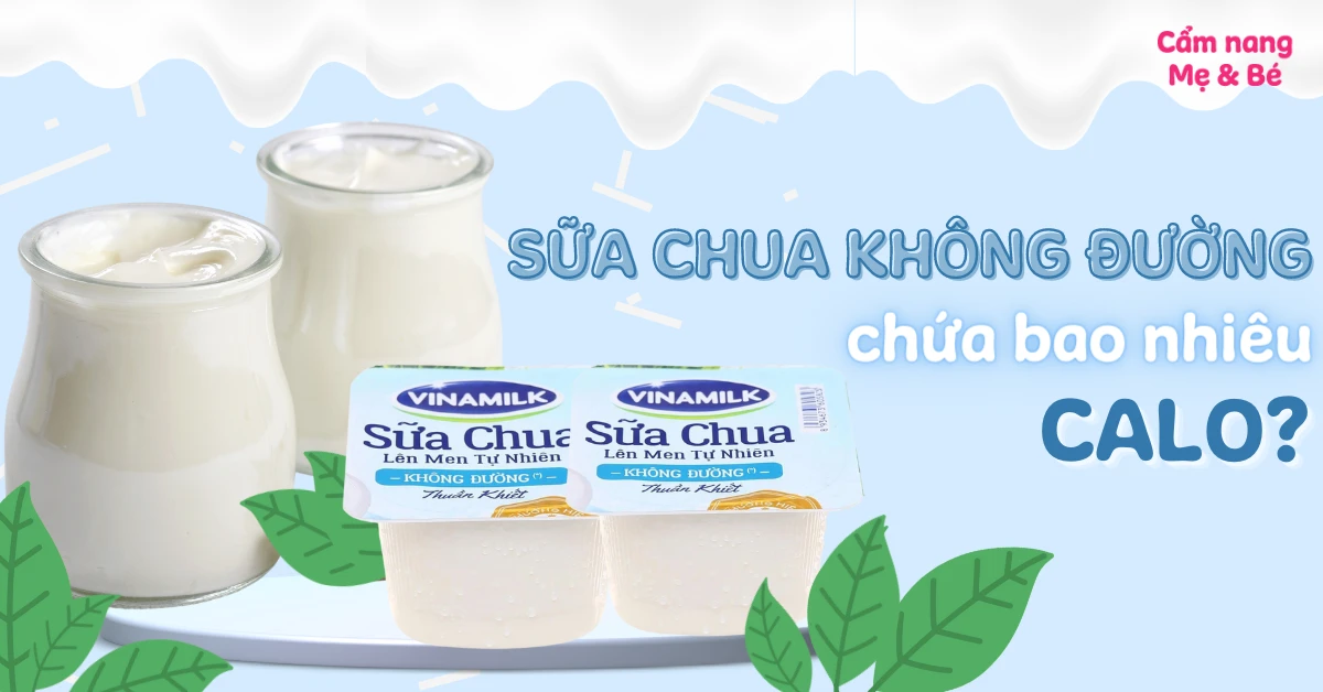 Sữa chua không đường chứa bao nhiêu calo?