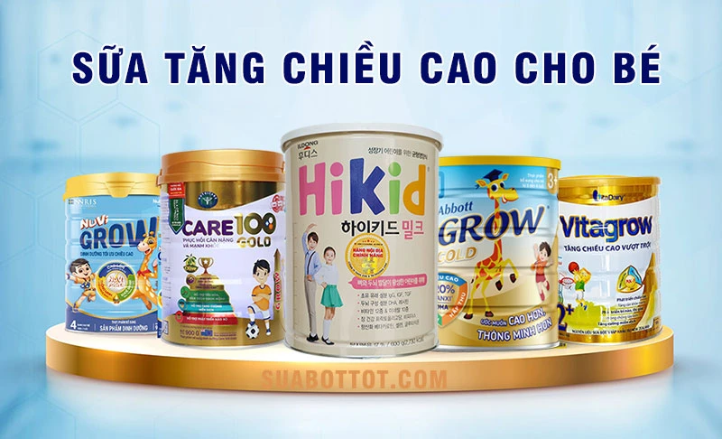 sữa tăng chiều cao cho bé