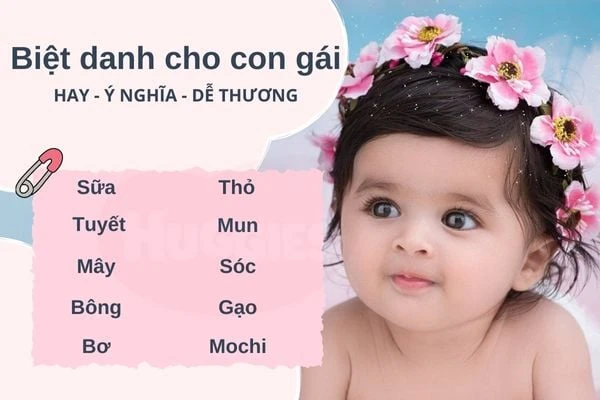 Biệt danh cho con gái dễ thương