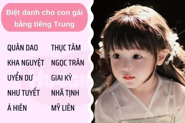 Biệt danh cho con gái dễ thương