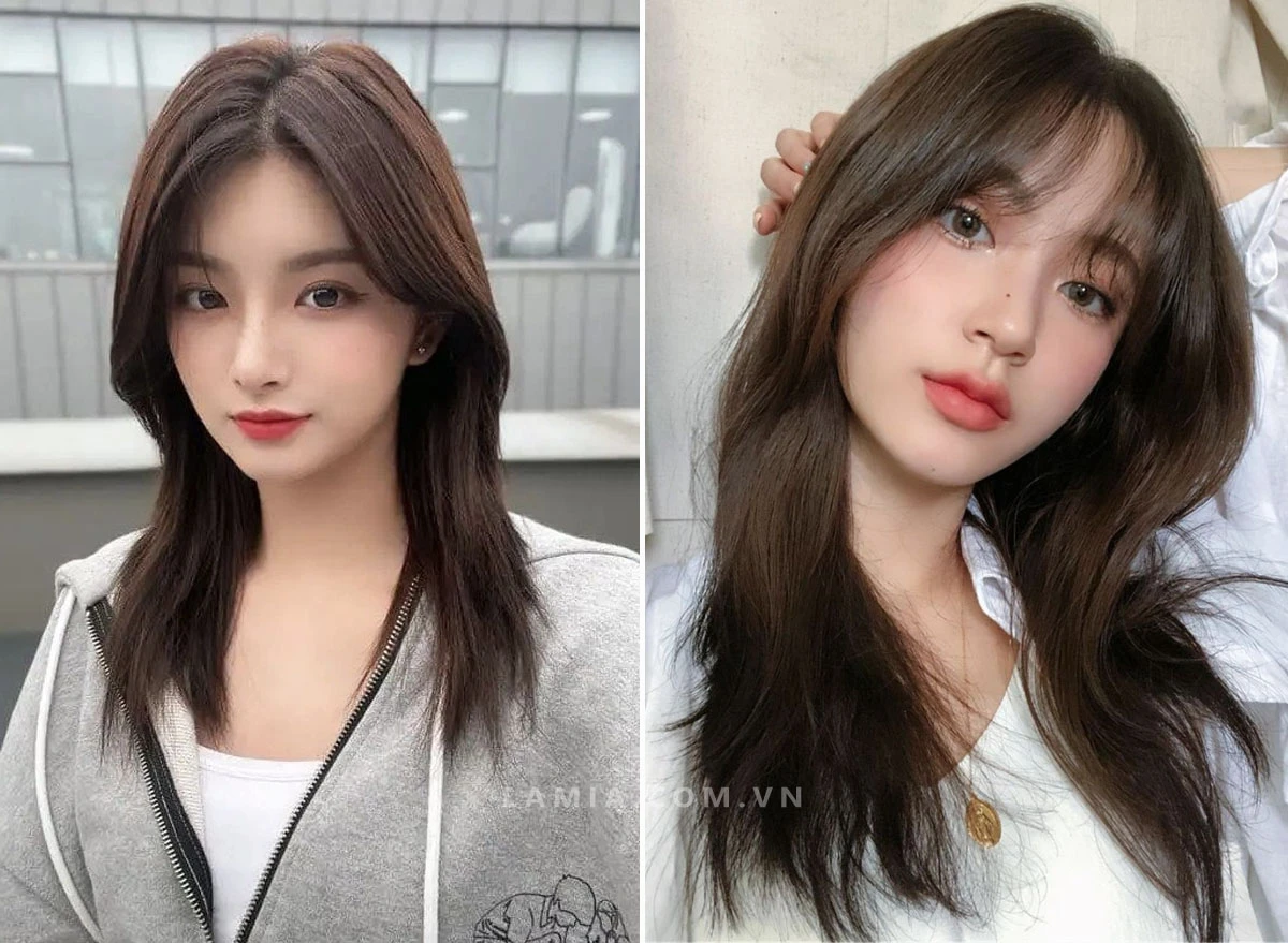 Kiểu tóc mullet layer dài