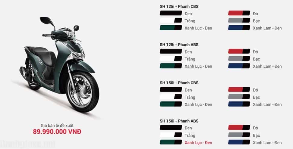 Đánh giá xe Honda SH 2018 :thông số kỹ thuật, bảng giá bán, kèm hình ảnh