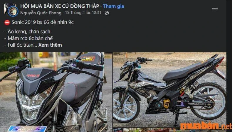 Mua Bán Xe Honda Sonic Cũ TP.HCM Giá Rẻ T12/2024