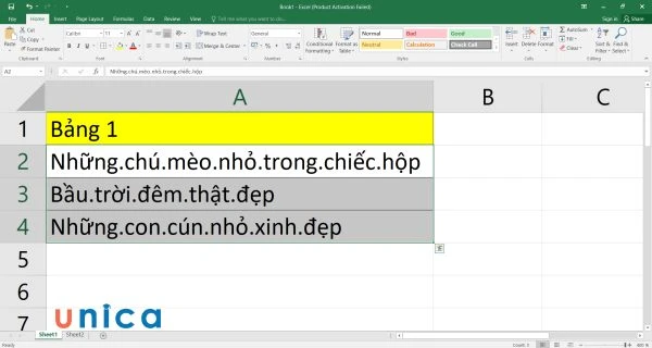 Cách bỏ dấu chấm trong excel mà không phải ai cũng biết