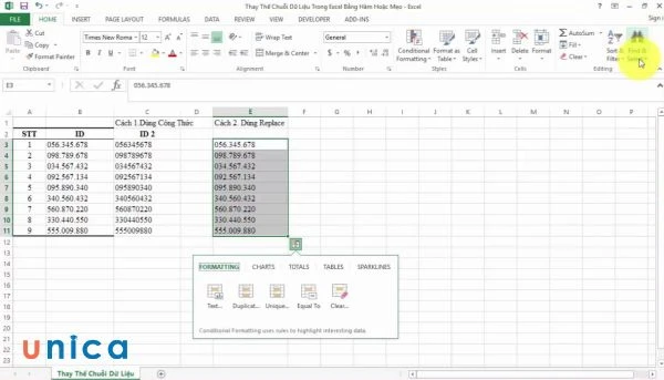 Cách bỏ dấu chấm trong excel mà không phải ai cũng biết