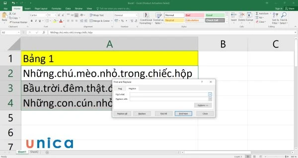 Cách bỏ dấu chấm trong excel mà không phải ai cũng biết