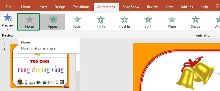 Cách xóa hiệu ứng trong Powerpoint (Animations) chi tiết