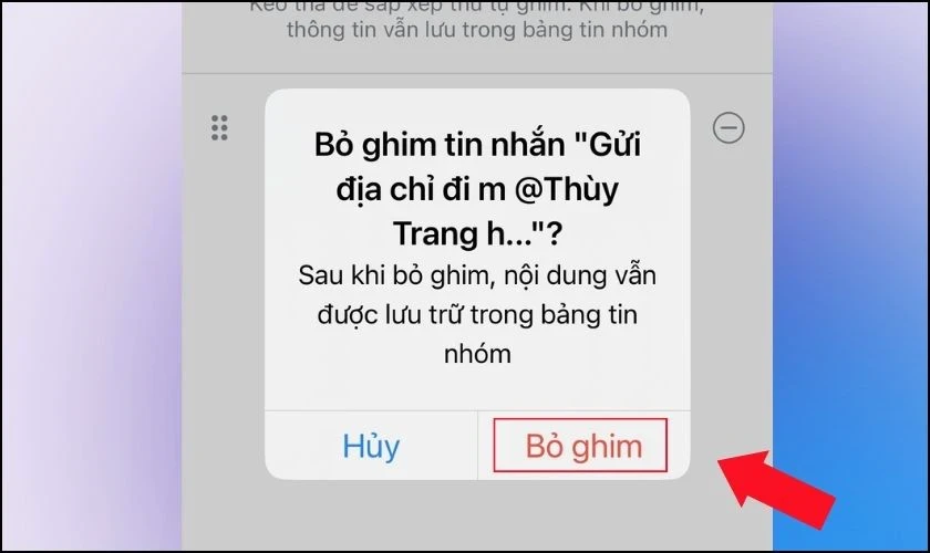 Cách ghim, bỏ ghim tin nhắn trên Zalo tránh bị trôi