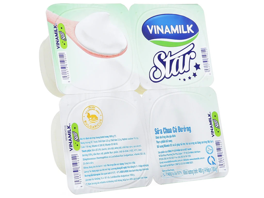 Hộp sữa chua Vinamilk có đường bao nhiêu calo